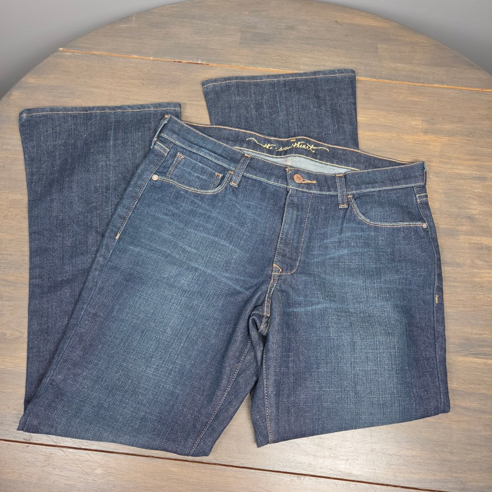 Old Navy Women's 12 The Sweetheart Classic Rise Flare Stretch Jeans Dark Wash